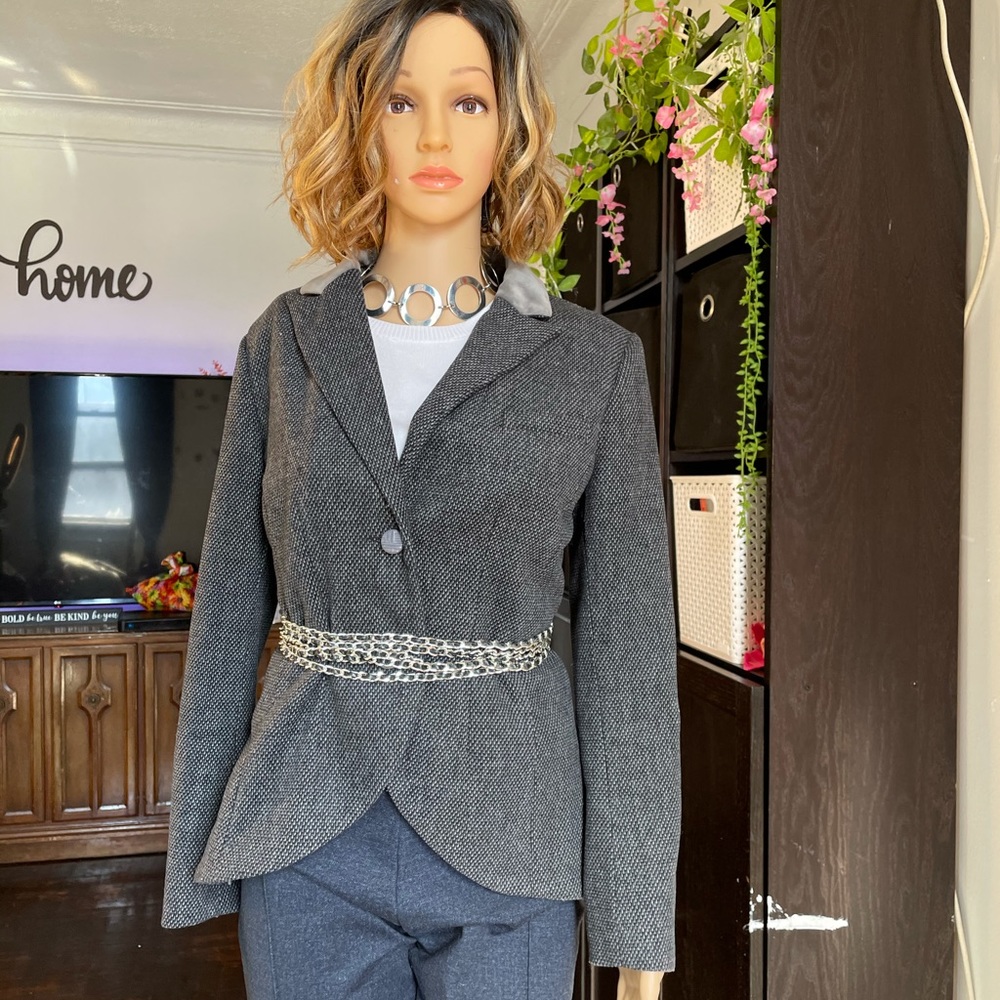 Grey fancy blazer 💎